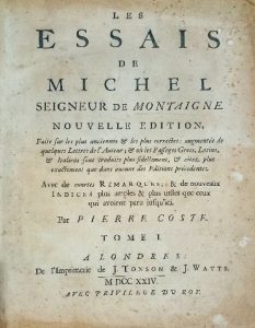 Les essais de michel seigneur de montaigne tome i