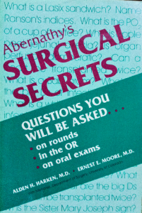 Abernathy's surgical secret questions and will be asked