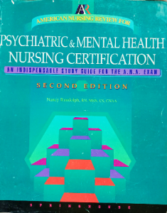 Psychiatric & mental health nursing certification