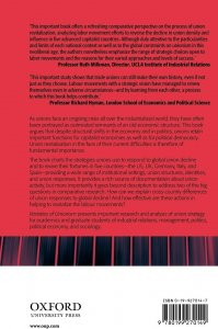Varieties of Unionism: Strategies for Union Revitalization in a Globalizing Economy