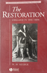 The restoration England in the 1660