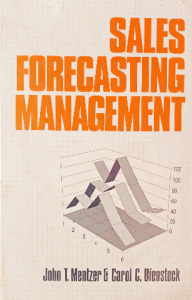 Sales forecasting management